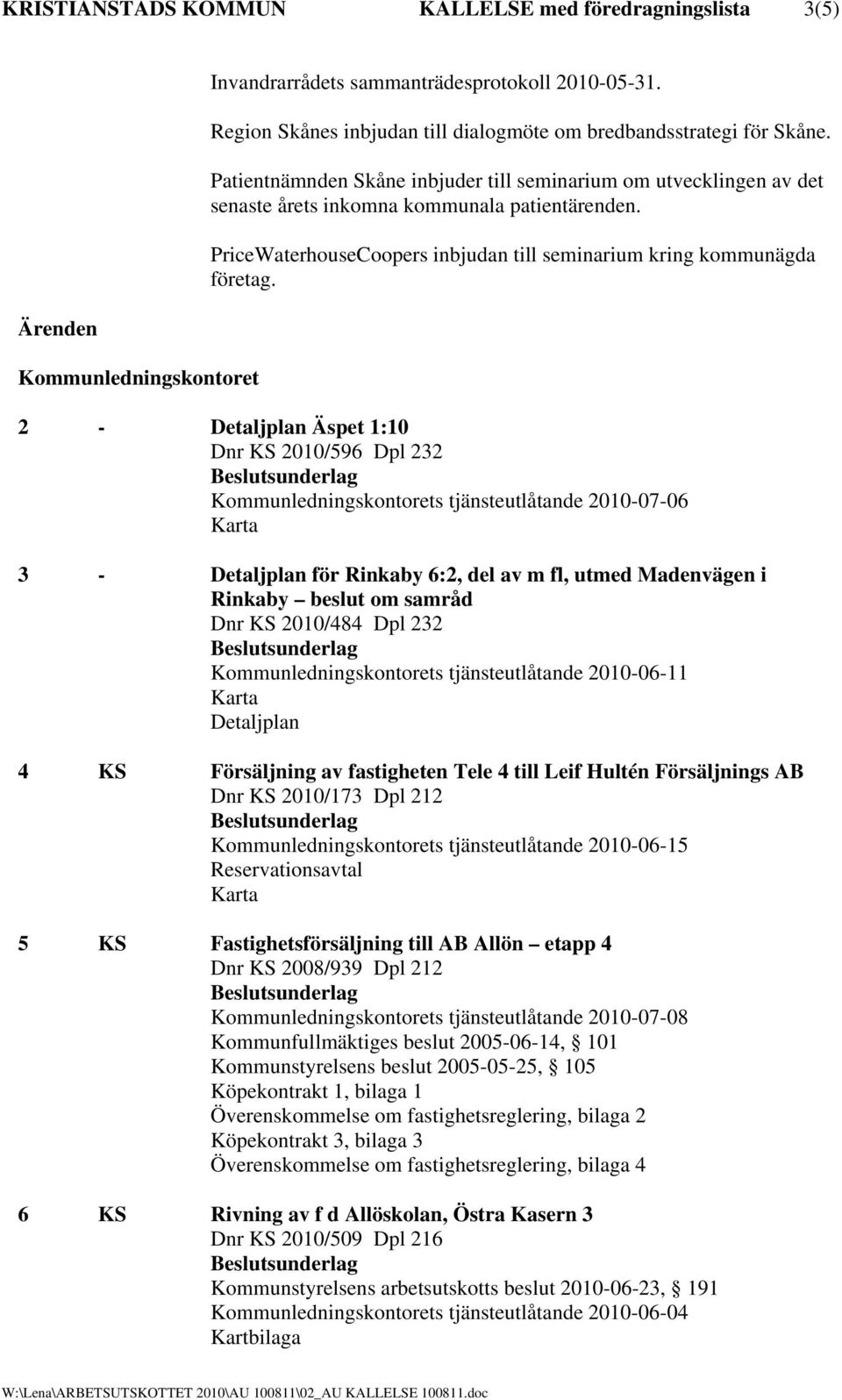 PriceWaterhouseCoopers inbjudan till seminarium kring kommunägda företag.