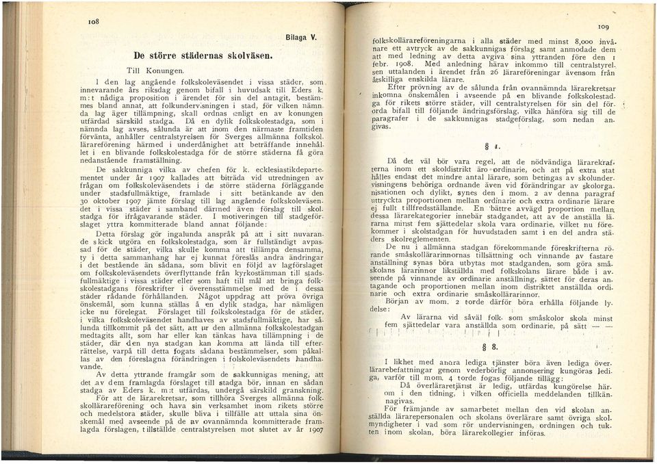 nämaste famtden fövänta, anhåe centastydsen fö Sveges amänna fokskol äaeföenng hämed undedånghet att betäffande nnehå et en bvande fokskoestadga fö de stöe städena få göa nedanstående famstänng De