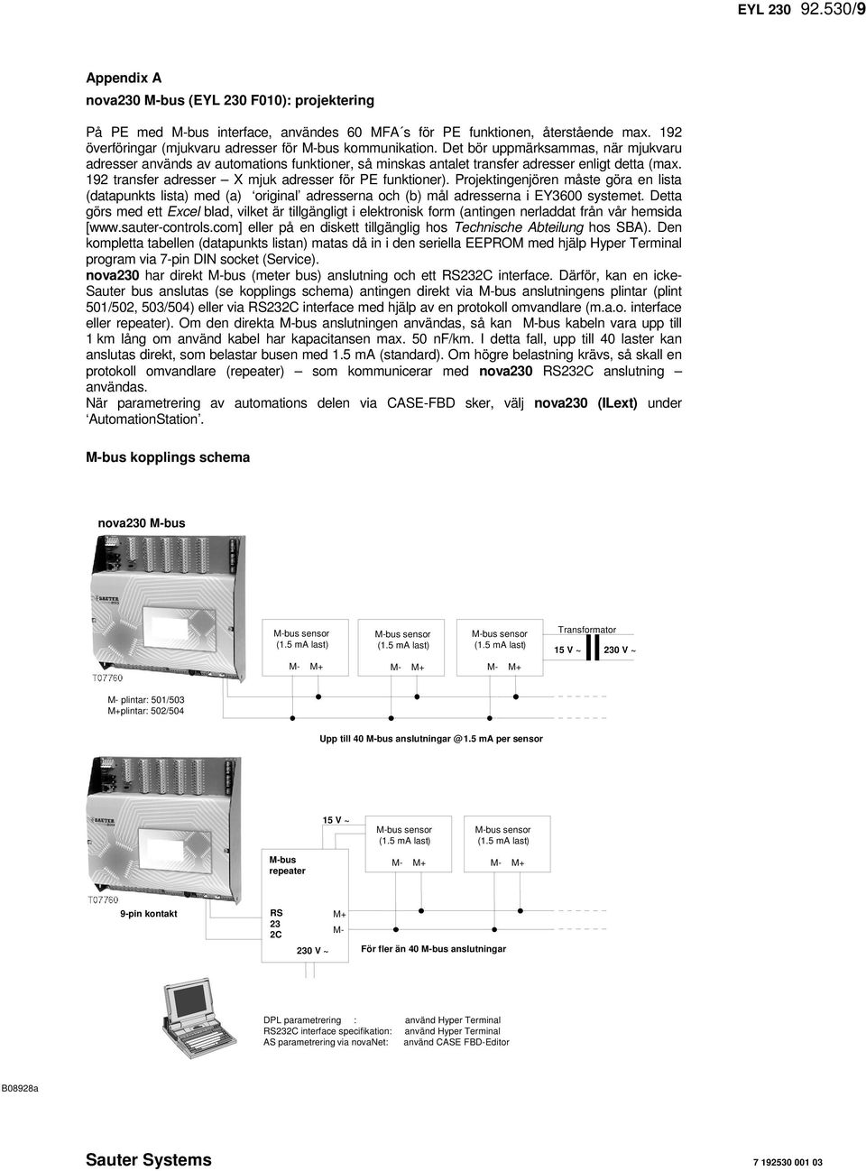 192 transfer adresser X mjuk adresser för PE funktioner). Projektingenjören måste göra en lista (datapunkts lista) med (a) original adresserna och (b) mål adresserna i EY3600 systemet.