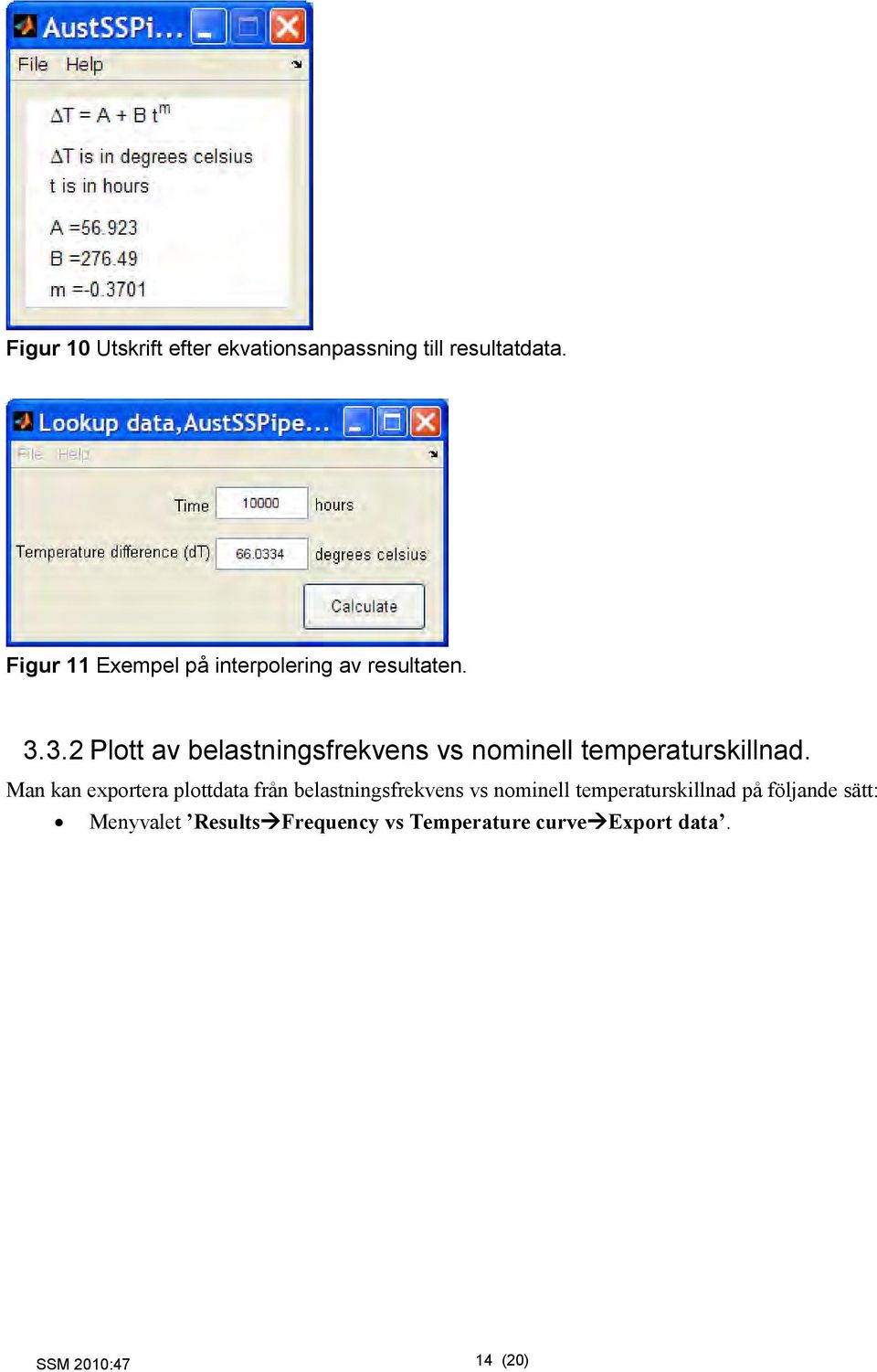 3.2 Plott av belastningsfrekvens vs nominell temperaturskillnad.