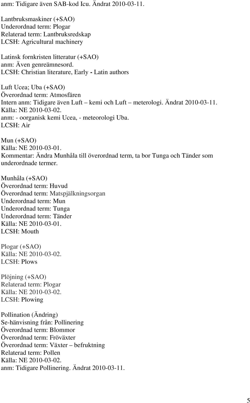 LCSH: Christian literature, Early - Latin authors Luft Ucea; Uba (+SAO) Överordnad term: Atmosfären Intern anm: Tidigare även Luft kemi och Luft meterologi. Ändrat 2010-03-11.