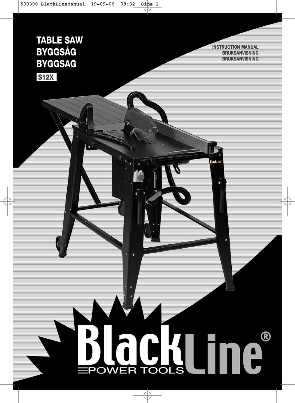 BYGGSAG S12X INSTRUCTION MANUAL