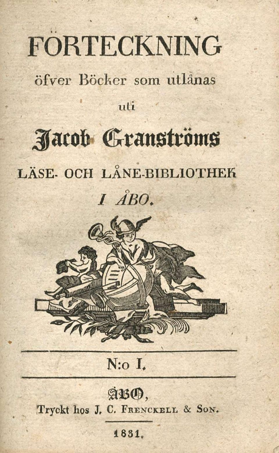 LÅNE-BIBLIOTHEK / ABO. N:o I.
