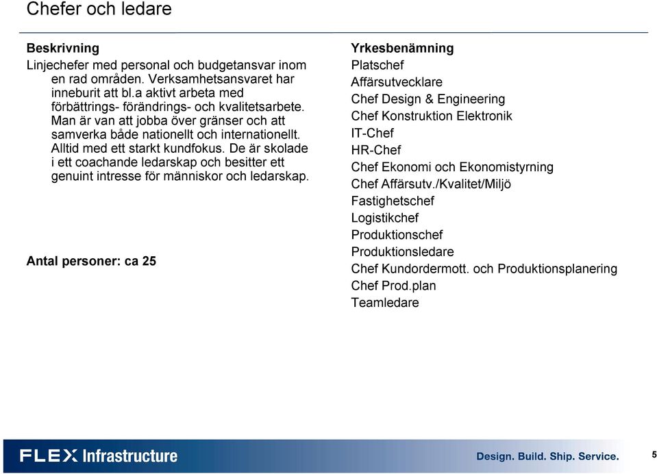 Alltid med ett starkt kundfokus. De är skolade i ett coachande ledarskap och besitter ett genuint intresse för människor och ledarskap.