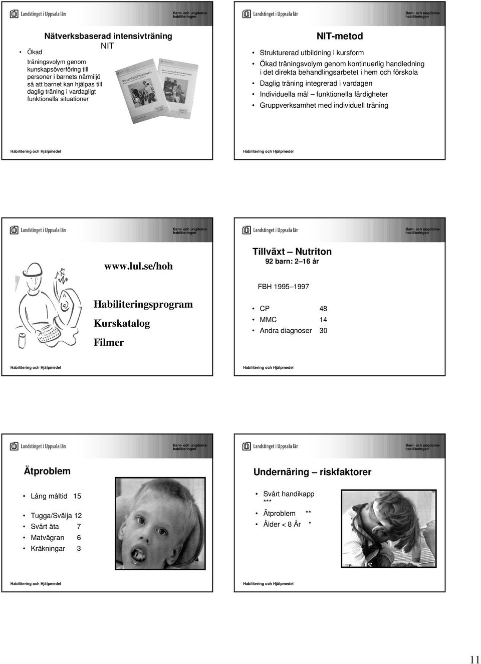 vardagen Individuella mål funktionella färdigheter Gruppverksamhet med individuell träning www.lul.