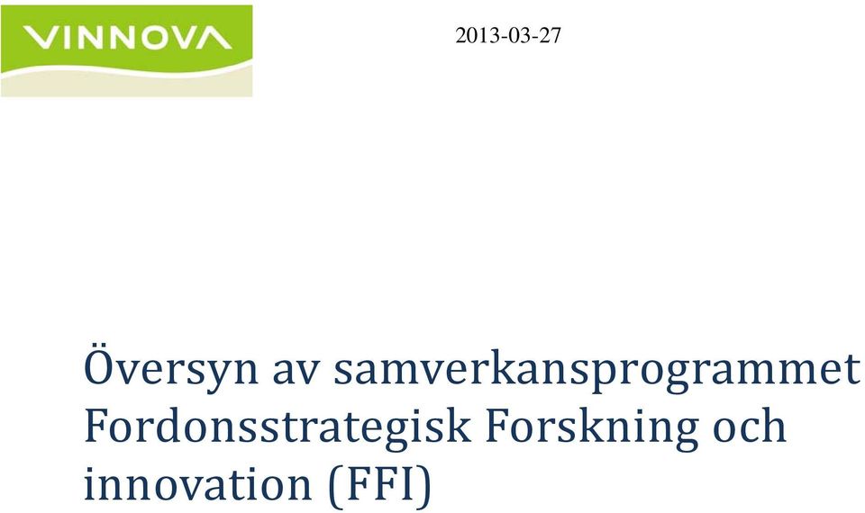 Fordonsstrategisk