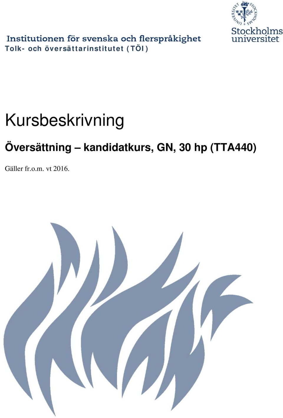 Översättning kandidatkurs, GN,