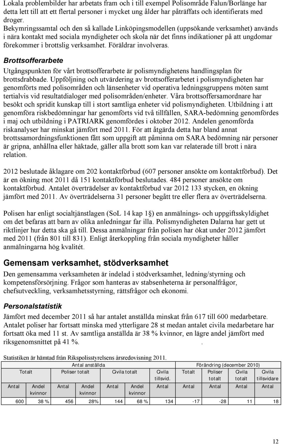 brottslig verksamhet. Föräldrar involveras. Brottsofferarbete Utgångspunkten för vårt brottsofferarbete är polismyndighetens handlingsplan för brottsdrabbade.