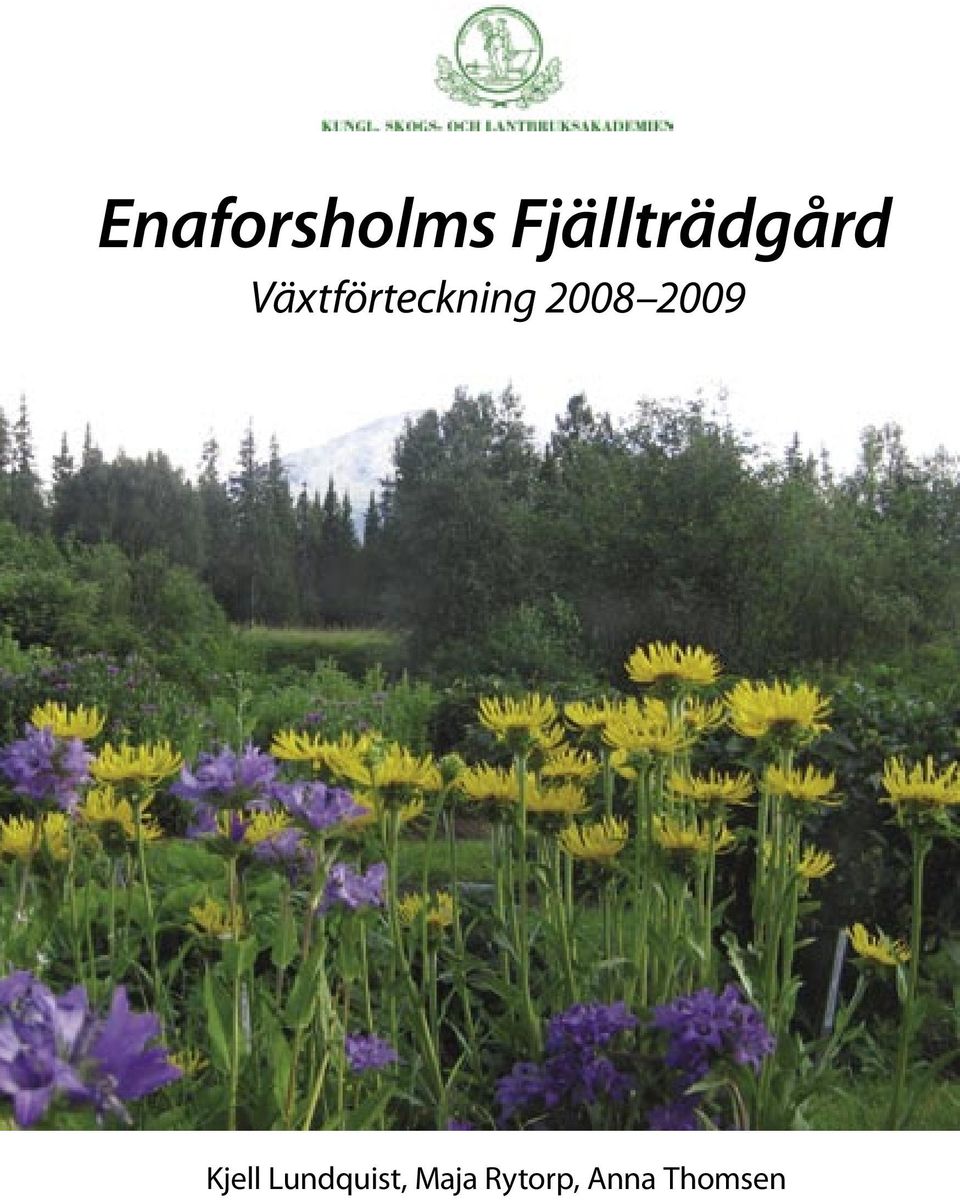 Växtförteckning 2008