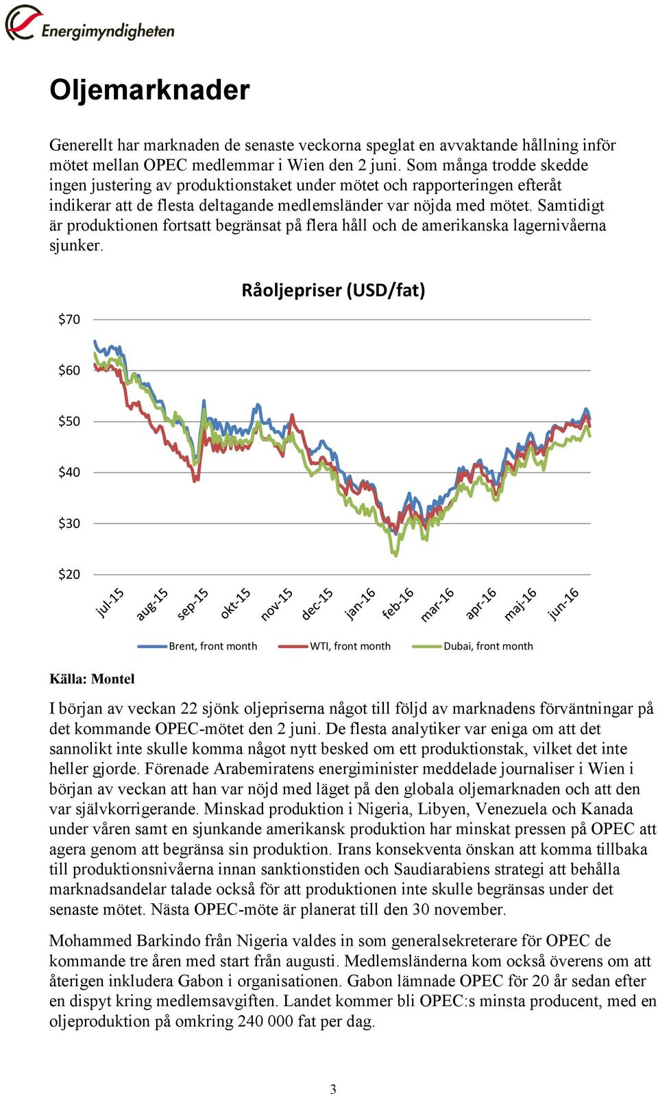 Samtidigt är produktionen fortsatt begränsat på flera håll och de amerikanska lagernivåerna sjunker.