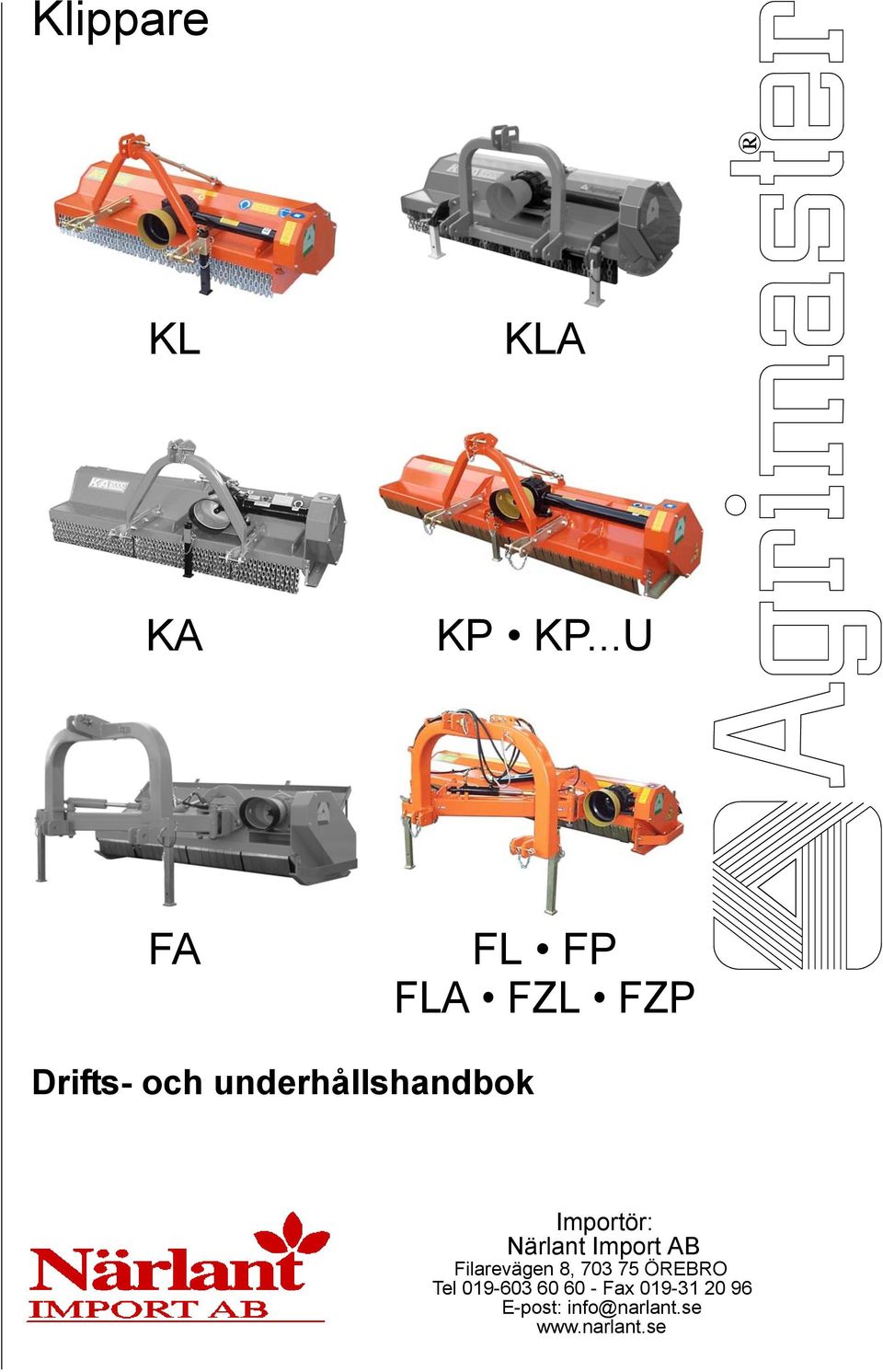 underhållshandbok Importör: Närlant Import AB