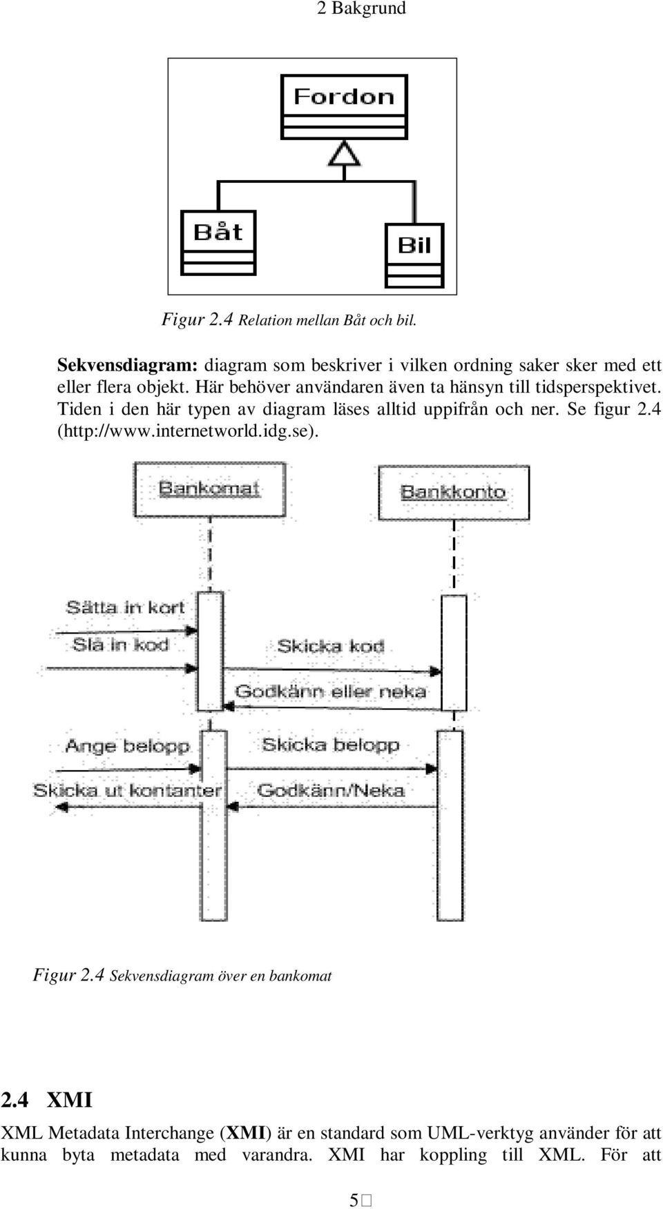 Här behöver användaren även ta hänsyn till tidsperspektivet. Tiden i den här typen av diagram läses alltid uppifrån och ner.