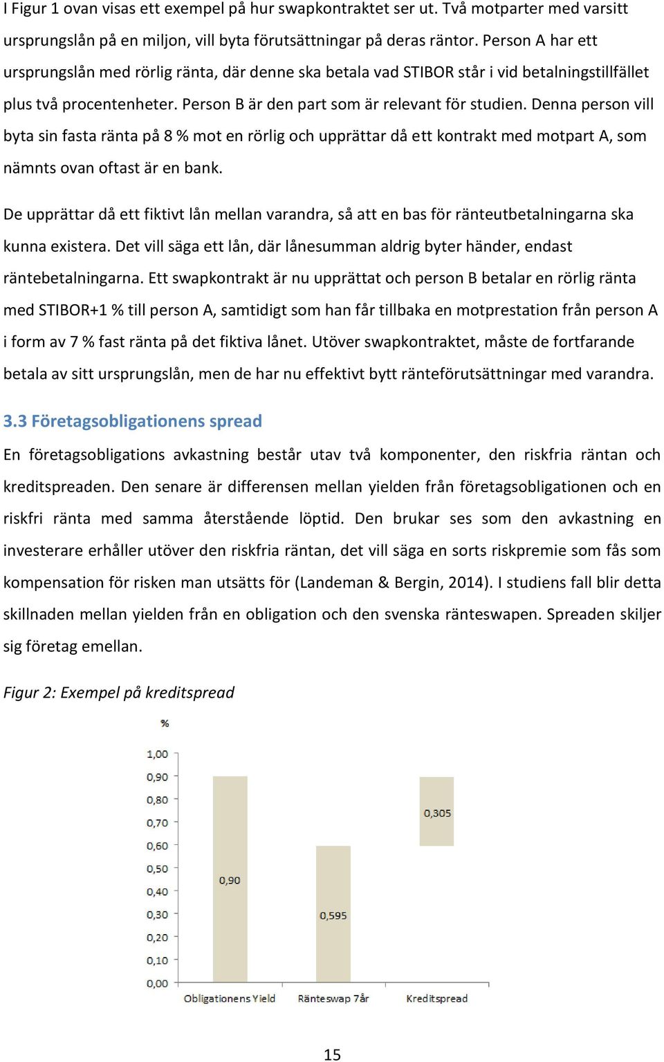 Denna person vill byta sin fasta ränta på 8 % mot en rörlig och upprättar då ett kontrakt med motpart A, som nämnts ovan oftast är en bank.