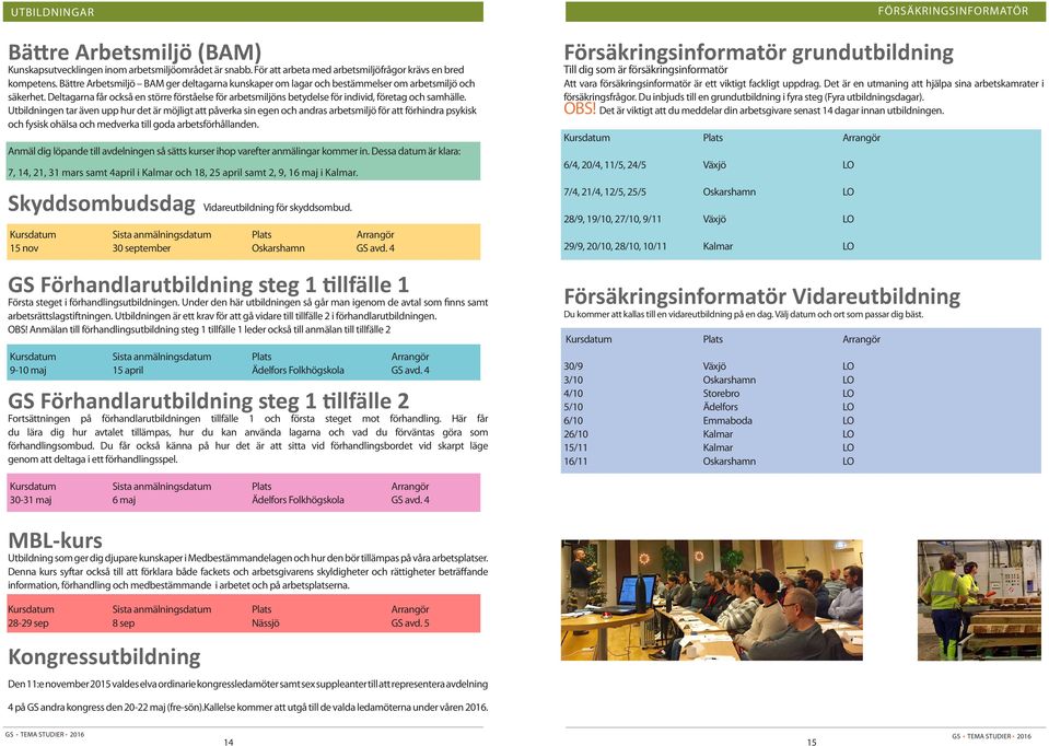 Deltagarna får också en större förståelse för arbetsmiljöns betydelse för individ, företag och samhälle.