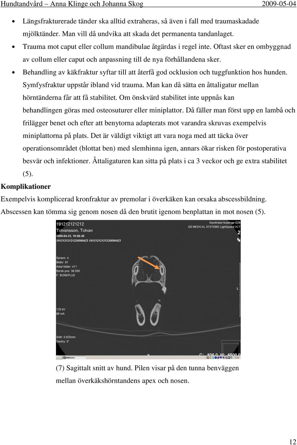 Behandling av käkfraktur syftar till att återfå god ocklusion och tuggfunktion hos hunden. Symfysfraktur uppstår ibland vid trauma.