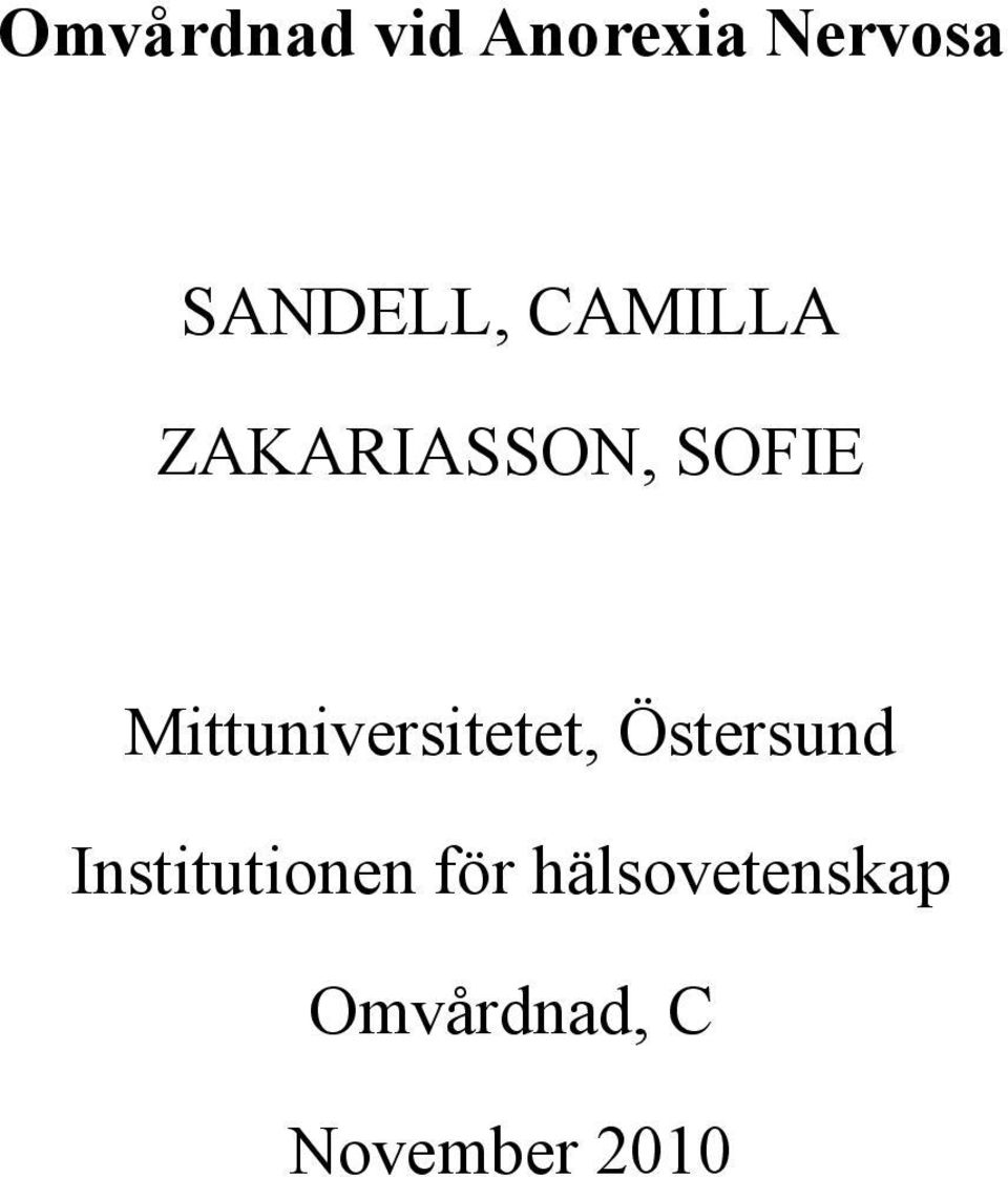 Mittuniversitetet, Östersund