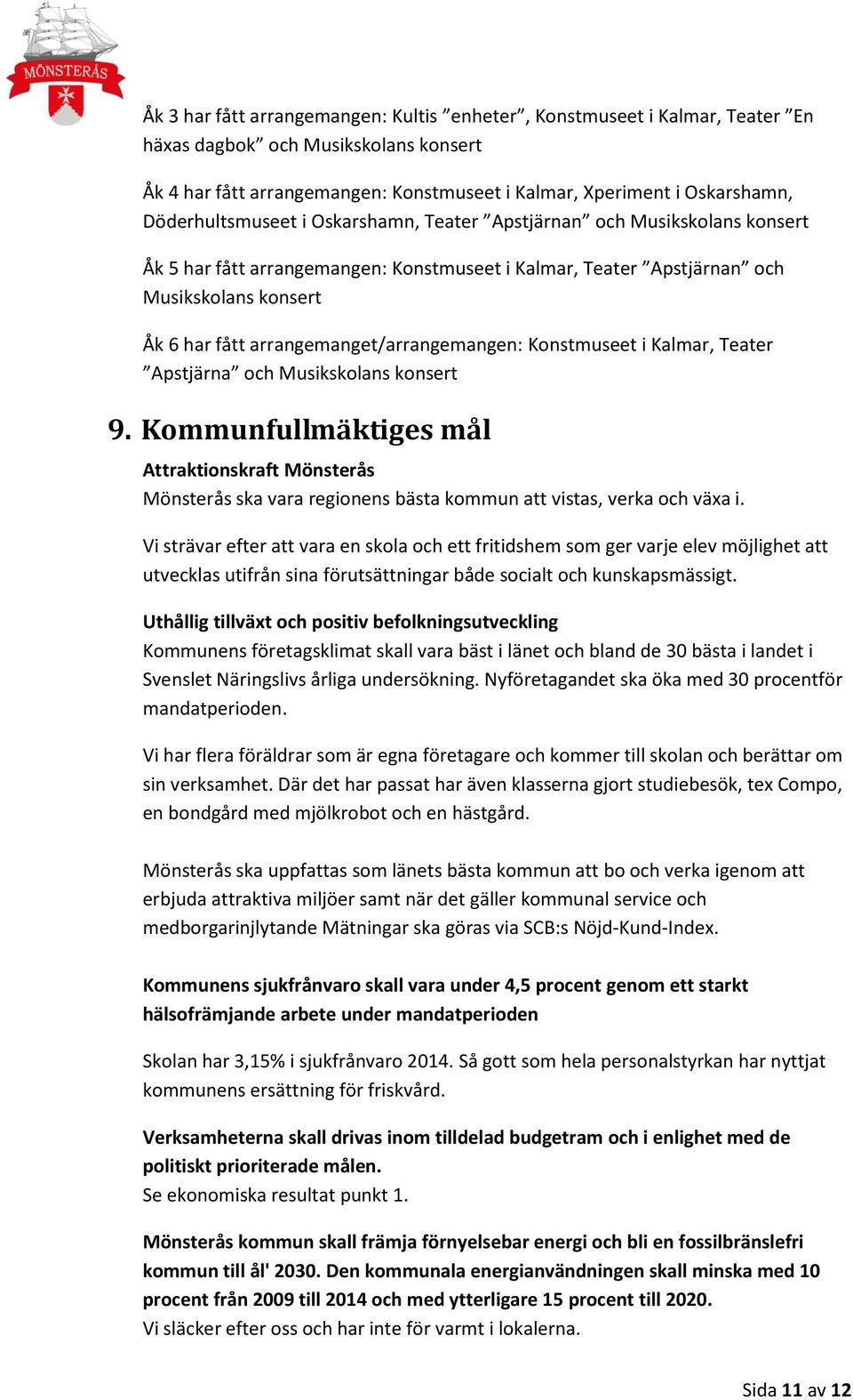 arrangemanget/arrangemangen: Konstmuseet i Kalmar, Teater Apstjärna och Musikskolans konsert 9.