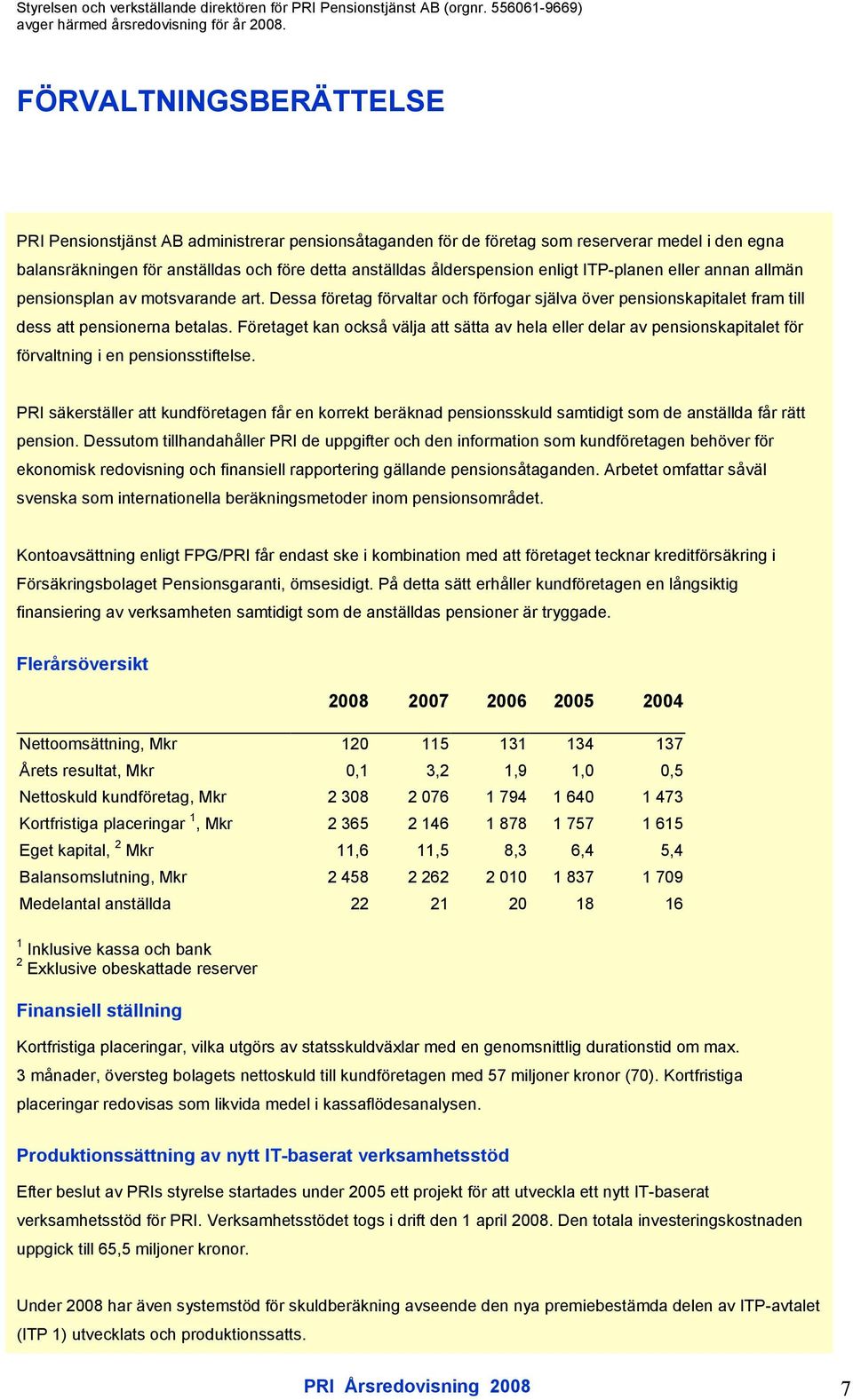 enligt ITP-planen eller annan allmän pensionsplan av motsvarande art. Dessa företag förvaltar och förfogar själva över pensionskapitalet fram till dess att pensionerna betalas.