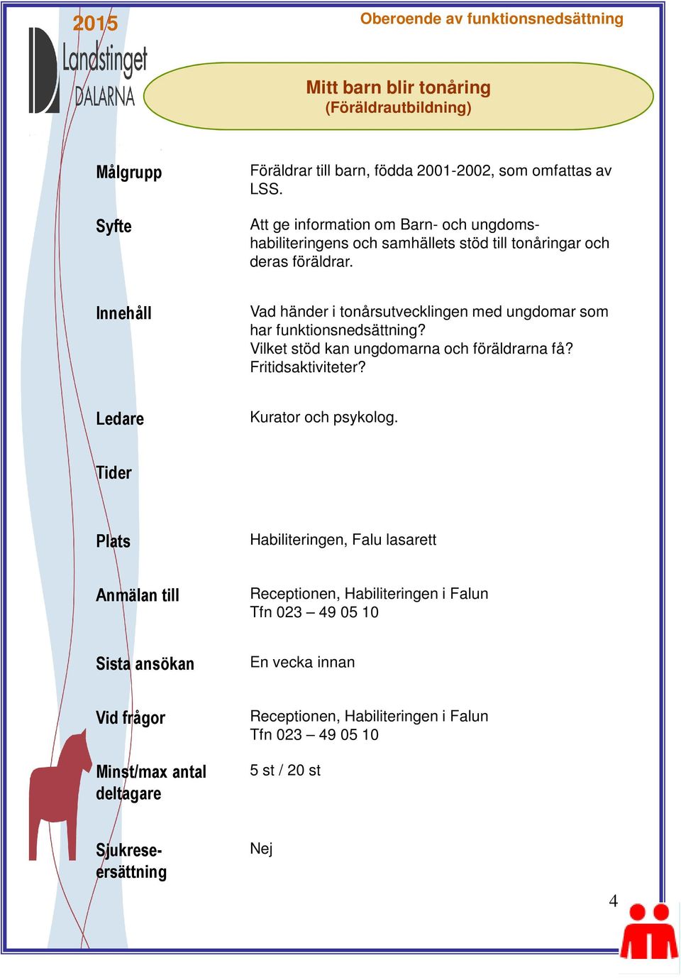 Vad händer i tonårsutvecklingen med ungdomar som har funktionsnedsättning? Vilket stöd kan ungdomarna och föräldrarna få? Fritidsaktiviteter?