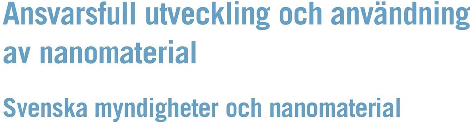 nanomaterial Svenska