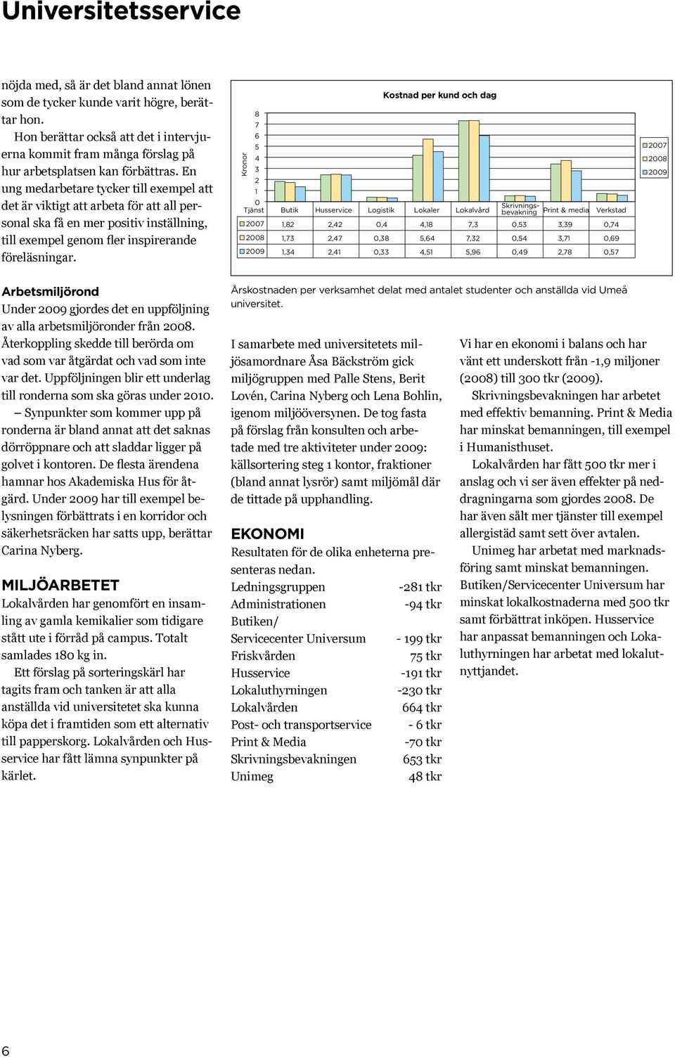 En ung medarbetare tycker till exempel att det är viktigt att arbeta för att all personal ska få en mer positiv inställning, till exempel genom fler inspirerande föreläsningar.