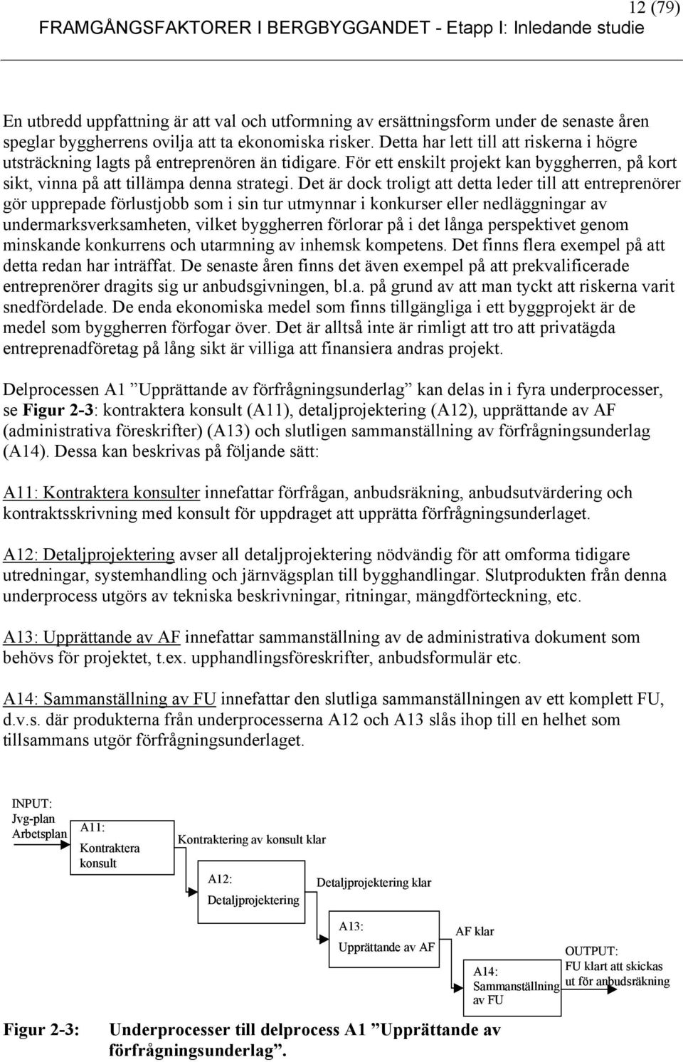 Det är dock troligt att detta leder till att entreprenörer gör upprepade förlustjobb som i sin tur utmynnar i konkurser eller nedläggningar av undermarksverksamheten, vilket byggherren förlorar på i