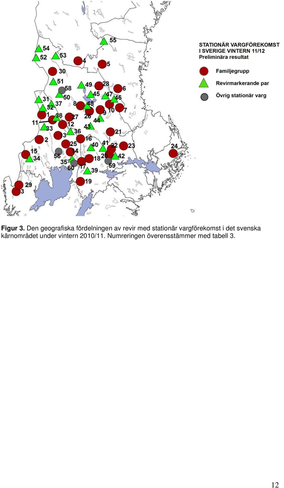 stationär vargförekomst i det svenska