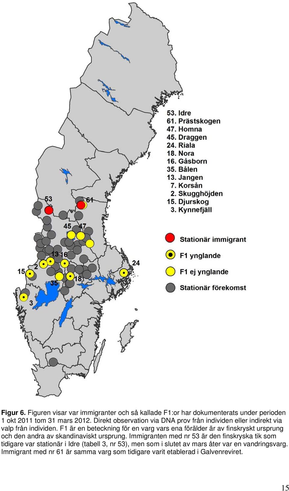 F1 är en beteckning för en varg vars ena förälder är av finskryskt ursprung och den andra av skandinaviskt ursprung.