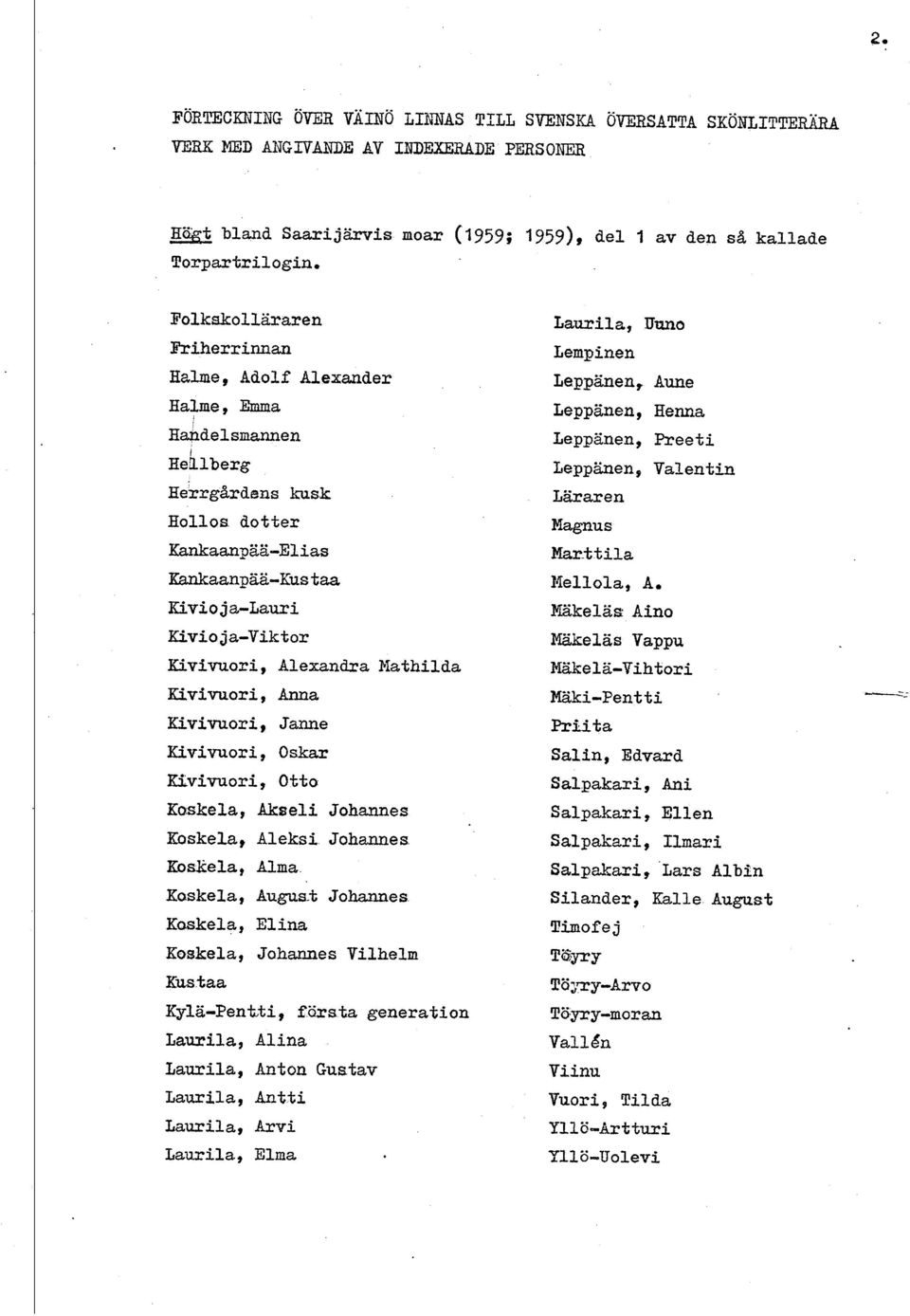 1berg ~e&r~&rdsns kusk Eollos dotter Kankaanpää-Elias IZankaanpaa-Kus taa Kivioja-Lauri UvioJa-Viktor Kivivuori, Alexandra PXathilda Kivivuori, Anna Kivivuori, Jame Kivivuori, Oskar Kivivuori, Otto