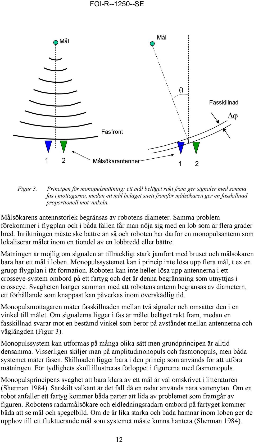 Målsökarens antennstorlek begränsas av robotens diameter. Samma problem förekommer i flygplan och i båda fallen får man nöja sig med en lob som är flera grader bred.