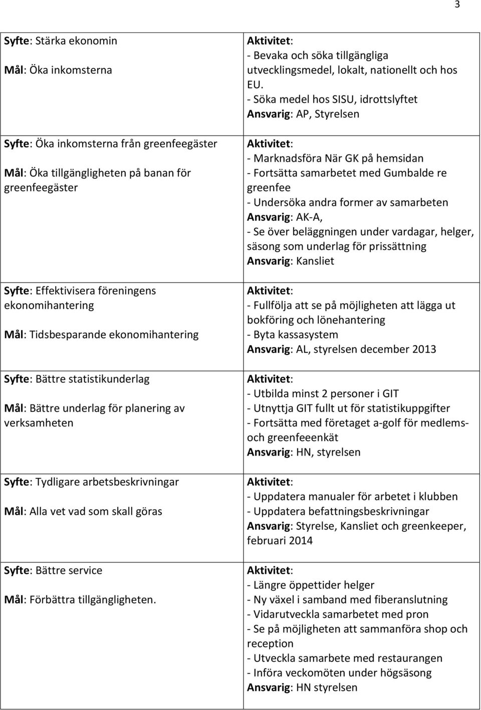 service Mål: Förbättra tillgängligheten. - Bevaka och söka tillgängliga utvecklingsmedel, lokalt, nationellt och hos EU.