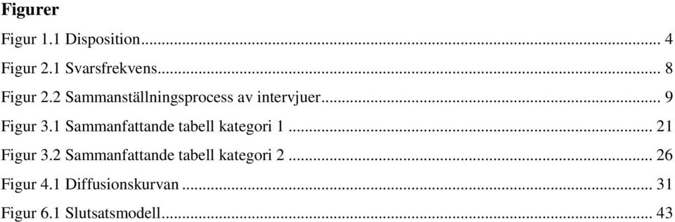 1 Sammanfattande tabell kategori 1... 21 Figur 3.