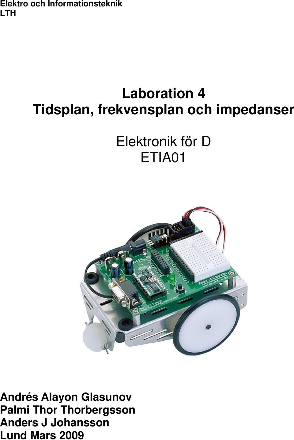 Elektronik för D ETIA01 Andrés Alayon Glasunov