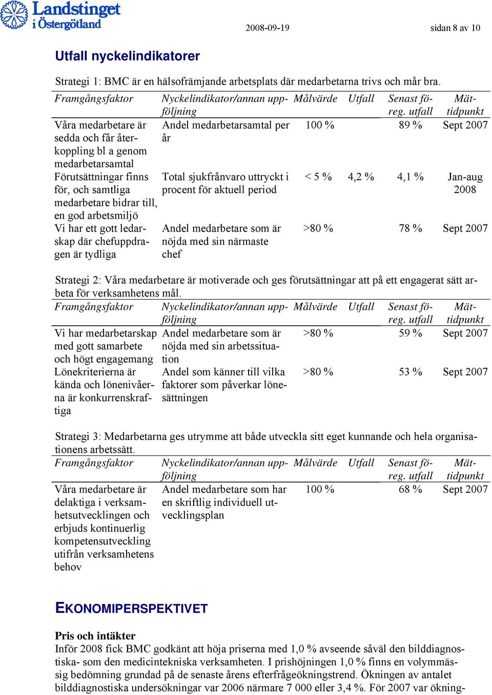 ledarskap där chefuppdragen är tydliga Nyckelindikator/annan uppföljninreg.