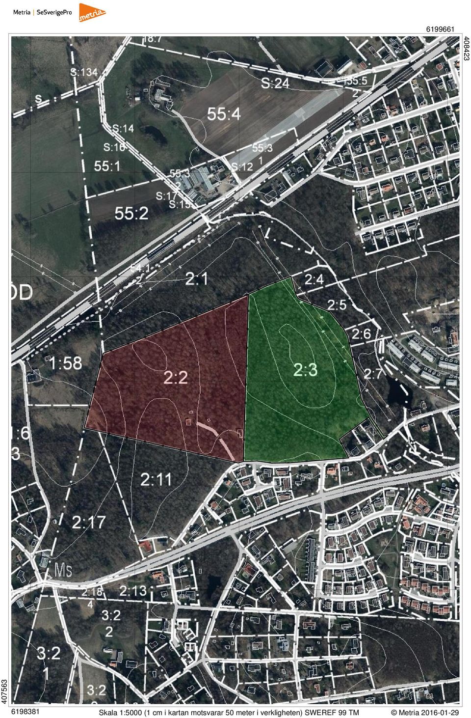 motsvarar 50 meter i