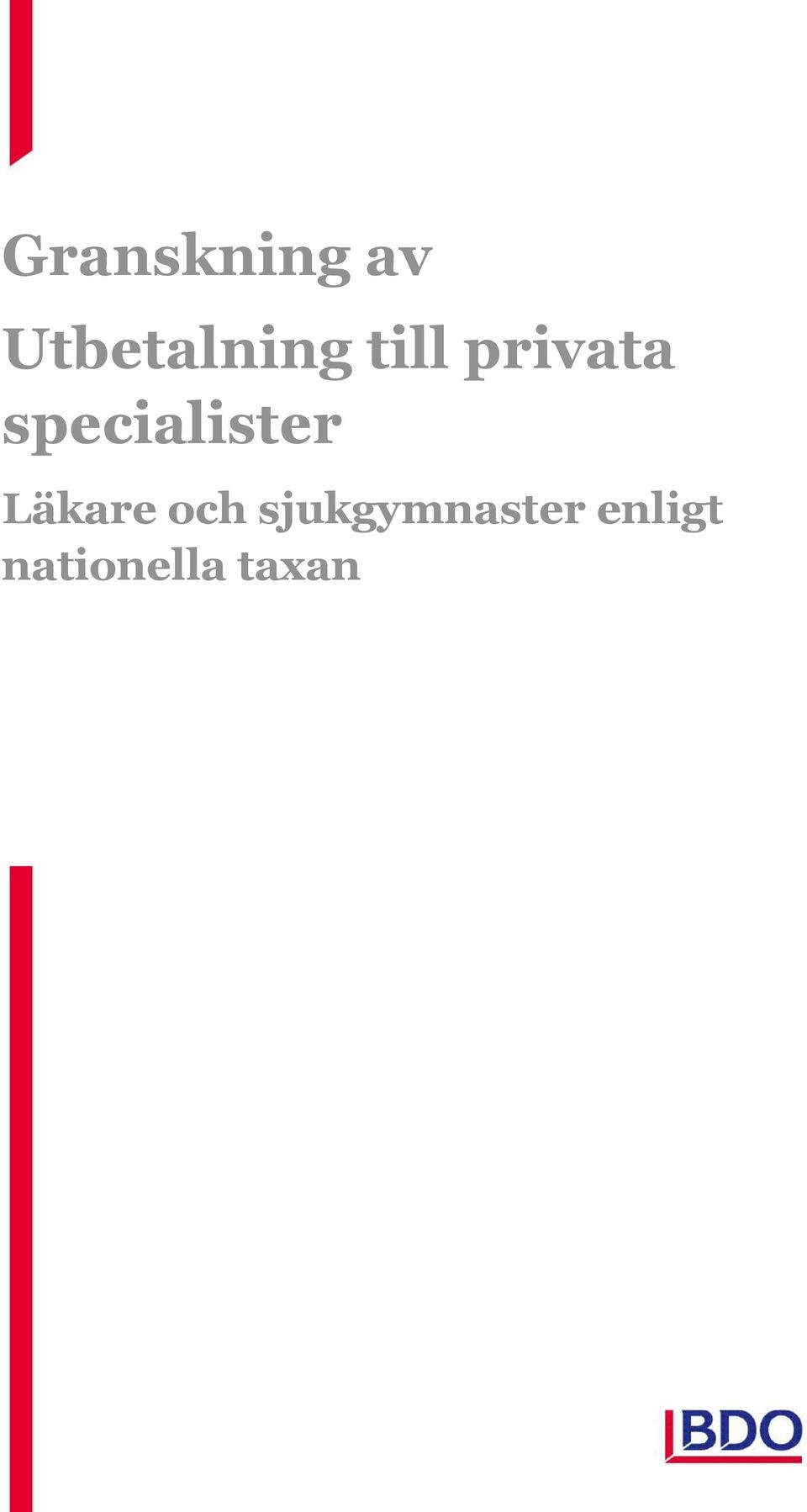 specialister Läkare och