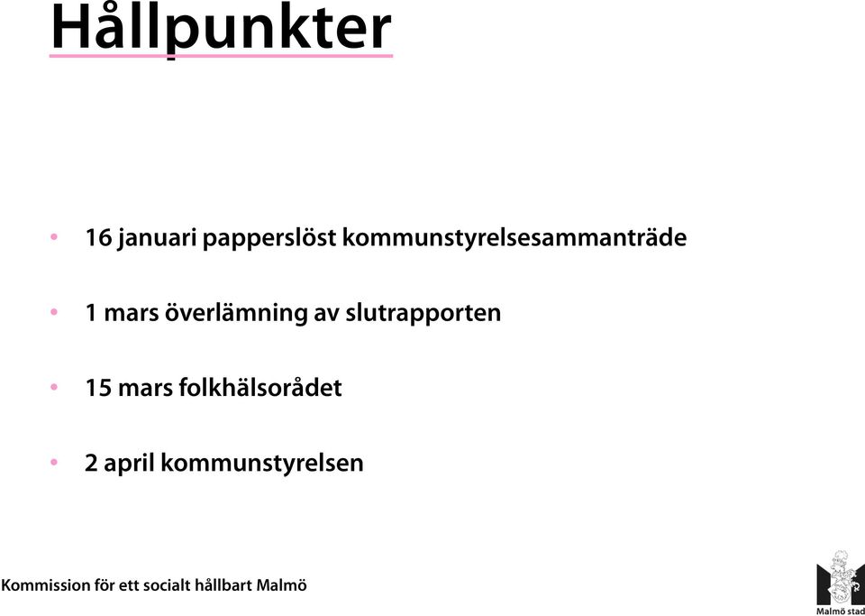 överlämning av slutrapporten 15