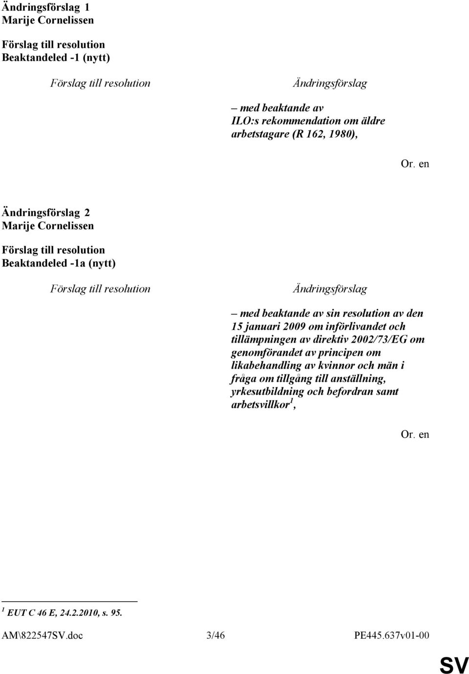 tillämpningen av direktiv 2002/73/EG om genomförandet av principen om likabehandling av kvinnor och män i fråga om tillgång