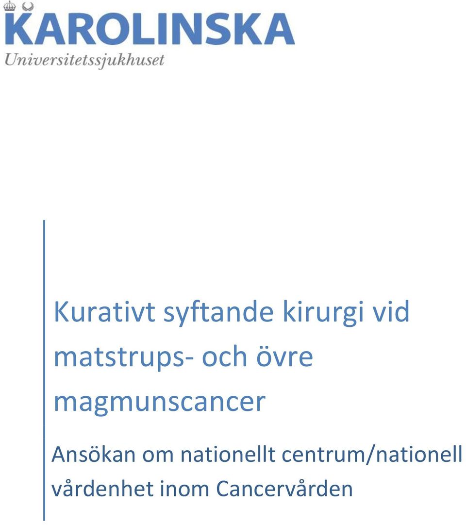 magmunscancer Ansökan om