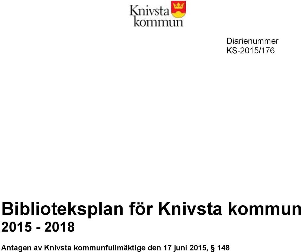 kommun 2015-2018 Antagen av