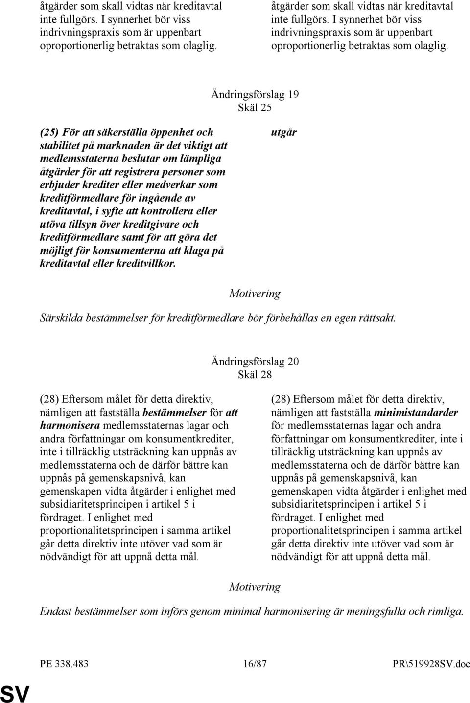 krediter eller medverkar som kreditförmedlare för ingående av kreditavtal, i syfte att kontrollera eller utöva tillsyn över kreditgivare och kreditförmedlare samt för att göra det möjligt för