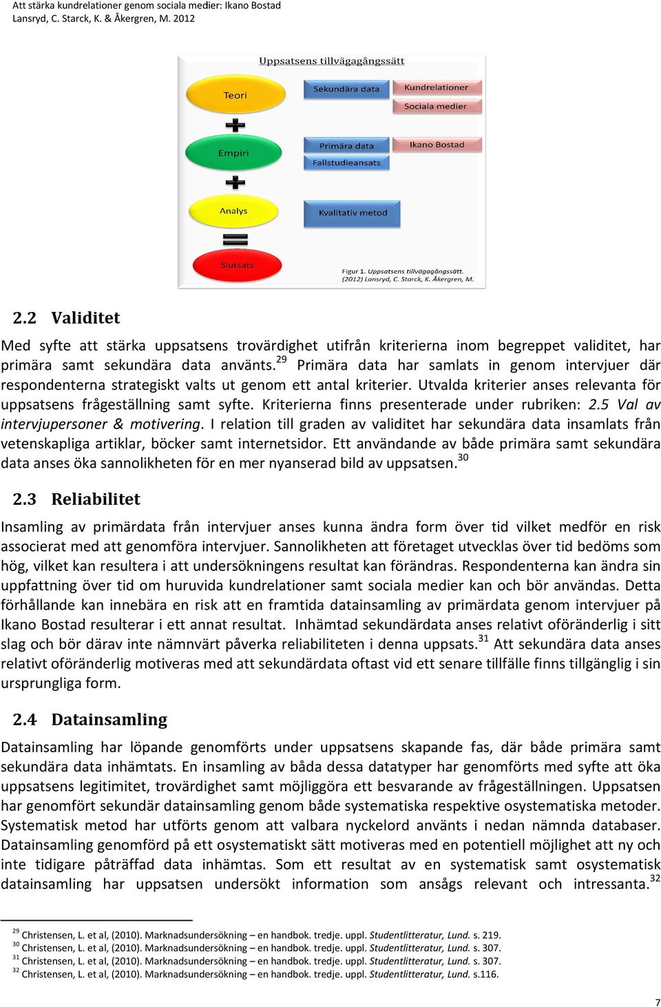 Kriterierna finns ns presenterade under rubriken: 2.5 Val av intervjupersoner & motivering.