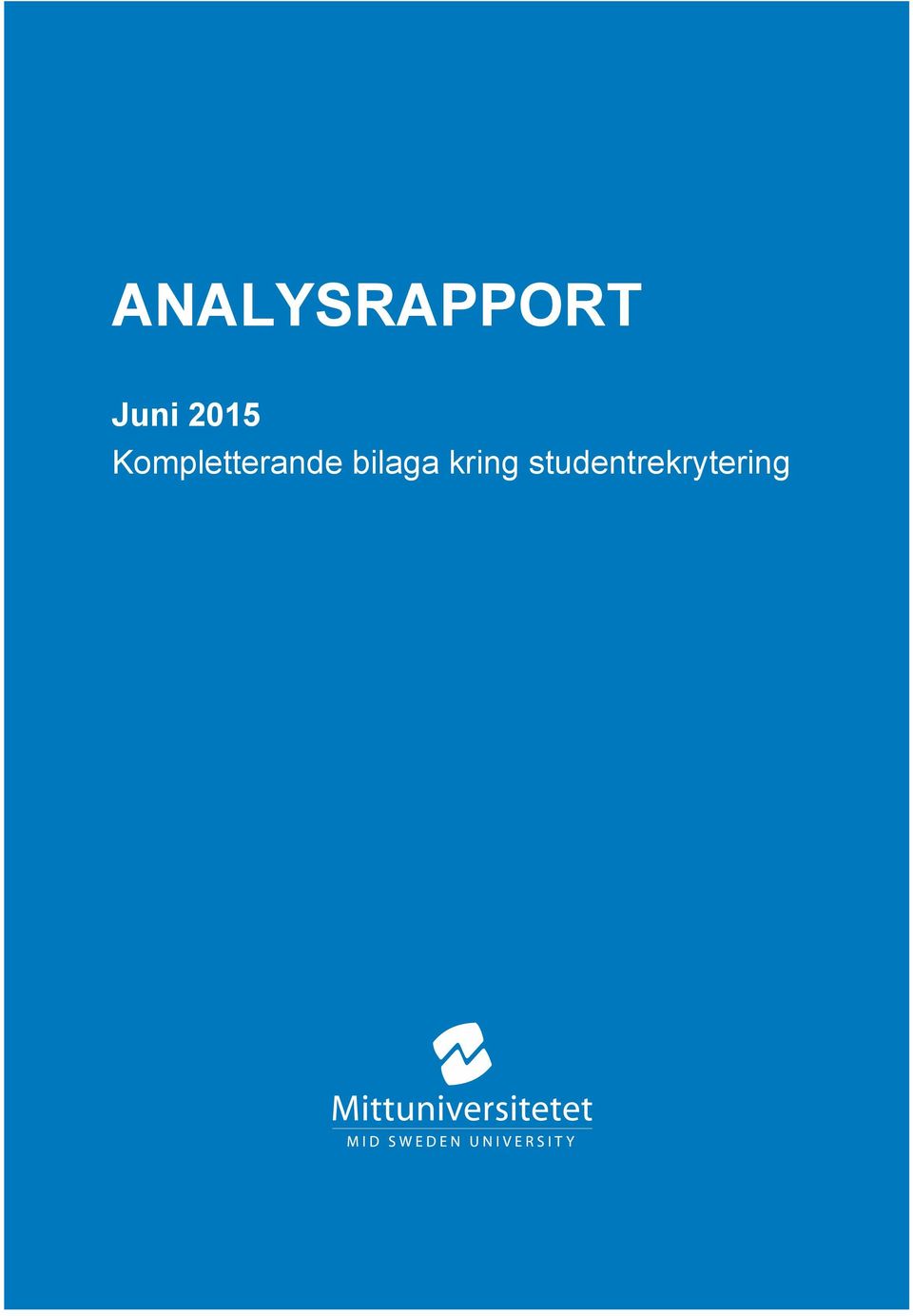 ANALYSRAPPORT Juni 2015