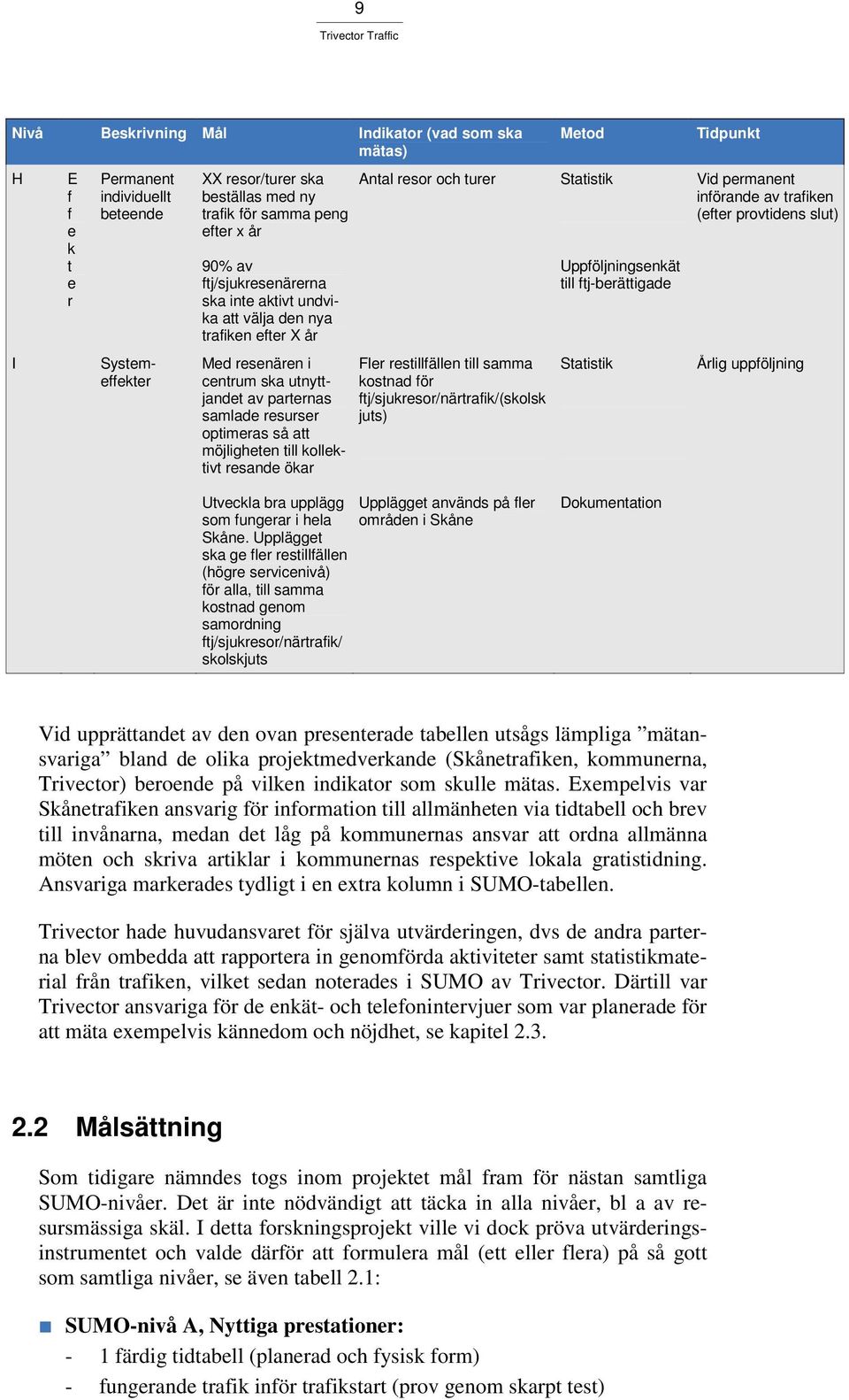 provtidens slut) I Systemeffekter Med resenären i centrum ska utnyttjandet av parternas samlade resurser optimeras så att möjligheten till kollektivt resande ökar Fler restillfällen till samma