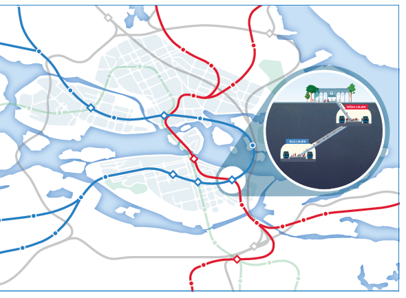 9(306) /Veidekke (synpunkten är sammanfattad) se sammanfattningen. gäller för nyanläggning av tunnelbana är minsta tillåtna spårradie 450 meter.