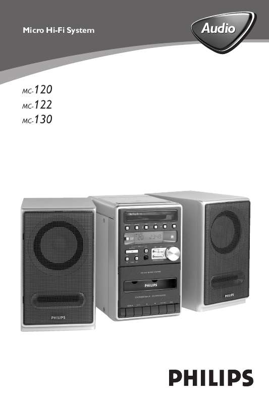 etc). Detaljerade användarinstruktioner finns i bruksanvisningen Instruktionsbok PHILIPS MC-122 Manual PHILIPS MC-122 Bruksanvisning