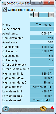 Konfiguration - fortsatt Termostat funktioner 1. Gå till Konfigurationsmeny 2. Välj Thermostats 3.