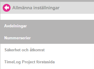 OBS! Flera juridiska enheter är endast tillgängliga i TimeLog Project Enterprise Edition. 6.