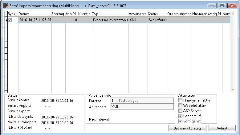 Entré Förberedelser. Hur patchar man Entré? OBS! Från version 5.3 går det ej att köra Entré-klienten på Windows XP eller Windows Server 2003.