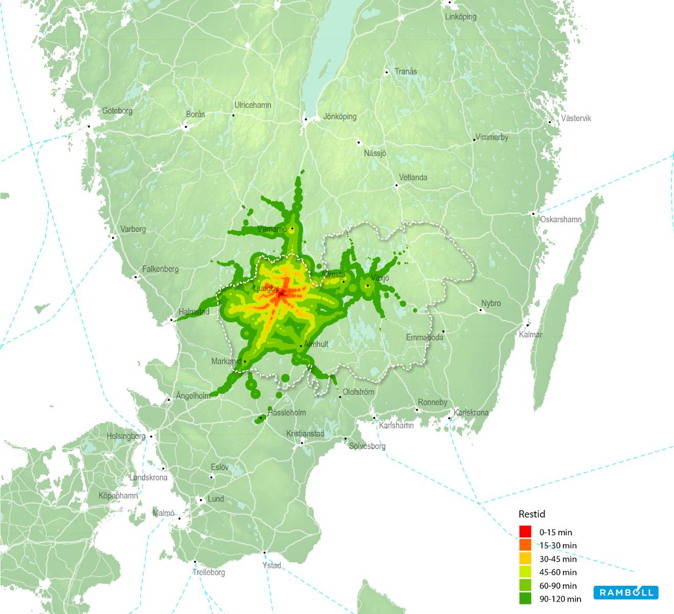 En station i Ljungby skulle innebära bättre kommunikationer med tåg till och från Ljungby, förbättrade pendlingsmöjligheter, större arbetsmarknad och möjligheter för ett utökat och varierat